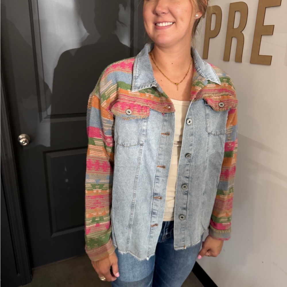 Umgee Multicolor Jean Jacket
